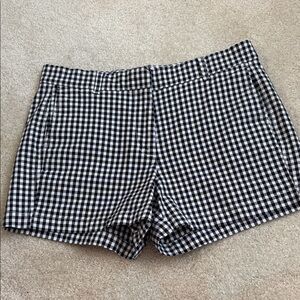 J Crew Reimagined Classic Black and White Checkered Women's Shorts Size 8